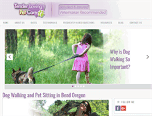Tablet Screenshot of dogwalkingbend.com